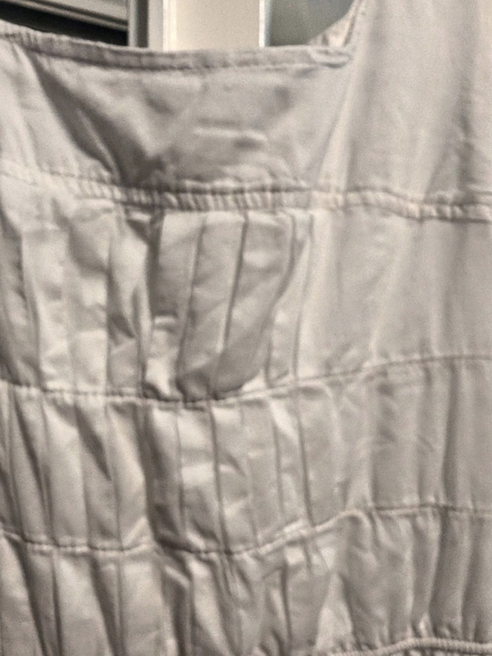 Mossino Supply Co. - Women's White Shirred Dress Size XS - Like New - Picture 7 of 11
